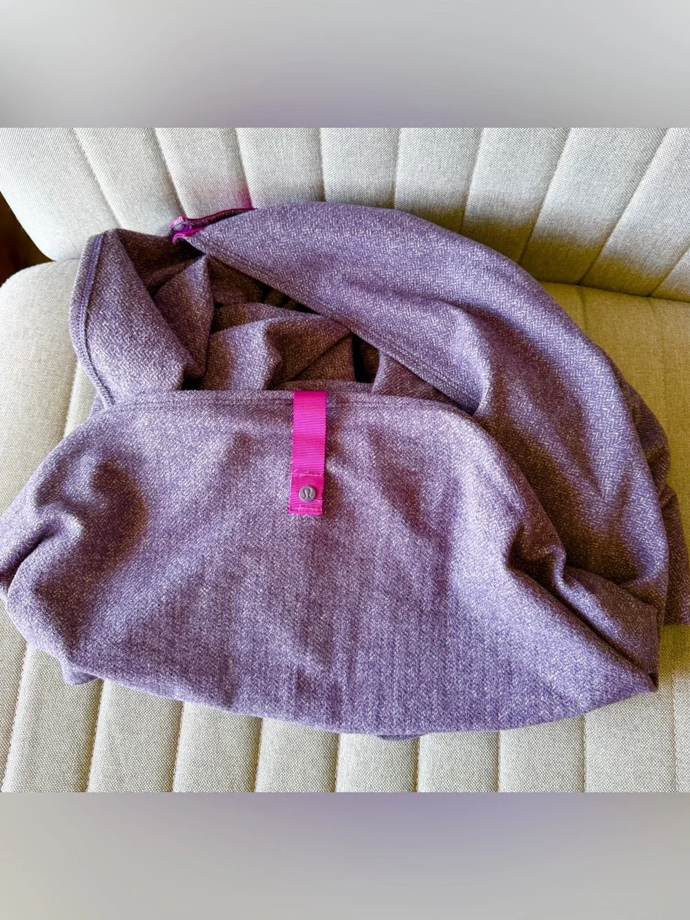 lululemon athletica Purple Wrap Scarf with Pink Trim